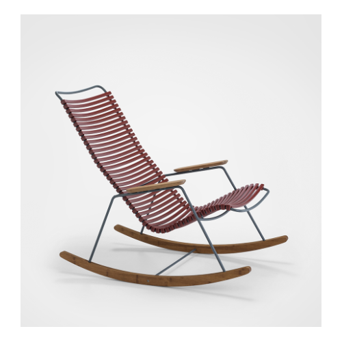Rocking chair (couleur paprika)
