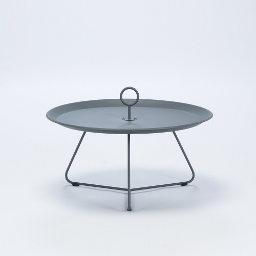 Table intérieure/extérieure ronde en métal Ø70cm (couleur bleu pigeon N°8282)