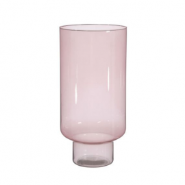Vase en verre rose Fallon