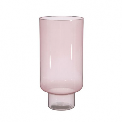 Vase en verre rose Fallon