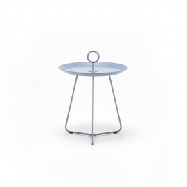 Table intérieure/extérieure ronde en métal Ø45cm (couleur bleu pigeon N°8282)