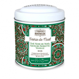 Thé Noir De Noël Saveurs Noisette Et Vanille 100G Boite Metal